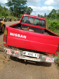 A vehicle that was involved in the accident