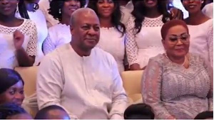 Former President John Dramani Mahama and former first lady Lordina Mahama celebrated 25 years