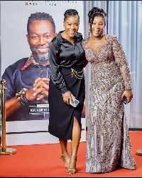 Adjetey Anang's wife, Elorm Annan, and actress Jessica Williams