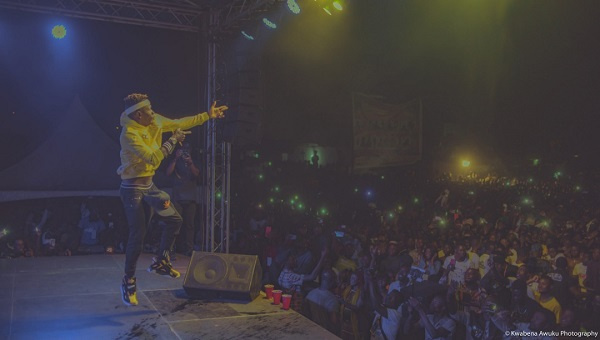 Shatta Wale on stage