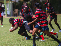 Some of the competitors on the field of play