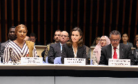 Second Lady of Ghana, Samira Bawumia at the WHO Global Conference on Air Pollution and Health (L)