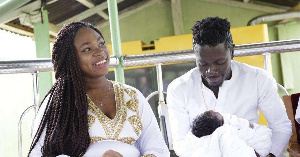 File photo: Shatta Wale & Michy during the naming ceremony of their baby, Majesty