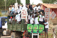 A float was organised along major streets to alert people on the dangers of abusing drugs