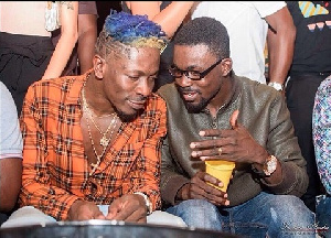 Shatta Wale with CEO of Zylofon 