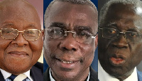 Prof Aaron Mike Oquaye, Peter Mac Manu and Yaw Osafo Maafo