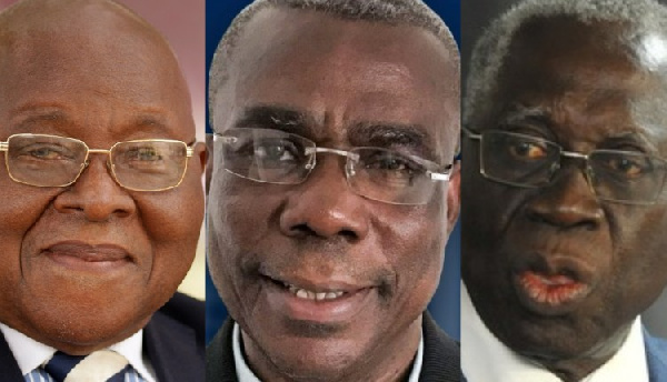 Prof Aaron Mike Oquaye, Peter Mac Manu and Yaw Osafo Maafo