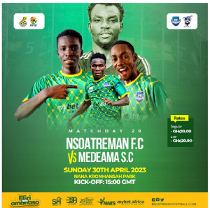 Ghana Premier League Week 29: Nsoatreman FC v Medeama SC preview