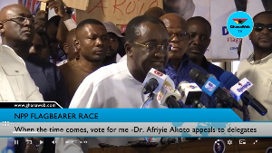 Flagbearer hopeful of the NPP, Dr Owusu Afriyie Akoto