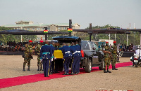 Rawlings's funeral took place at the Black Star Square in Accra.