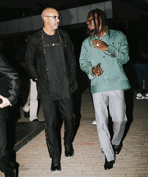 Stonebwoy and GRAMMY Awards CEO, Harvey Mason Jr.