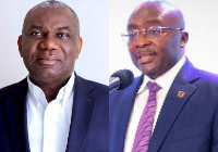 Boakye Agyarko (left), Dr Mahamudu Bawumia (right)