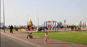 Children playing at the recreational park