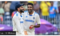 Ravichandran Ashwin (right) recorded a five-wicket haul and a century in the same Test