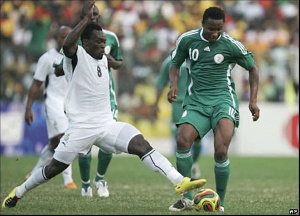 Former Black Stars player Michael Essien inaction against Nigeria