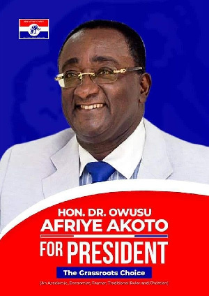 Hon. Owusu Afriyie Akoto, is tipped to contest in the NPP flagbearership race