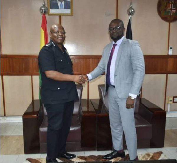 IGP Mr James Oppong-Boanuh and GFA President, Kurt Okraku