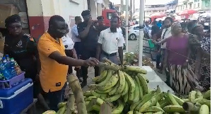 Some patrons of the PFJ market in Kumasi