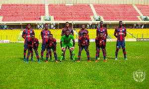 Legon Cities line up for a group photo | FILE PHOTO