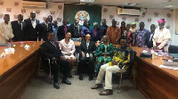 EC Chairperson, Jean Mensa with members of the Eminent Committee