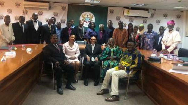 EC Chairperson, Jean Mensa with members of the Eminent Committee