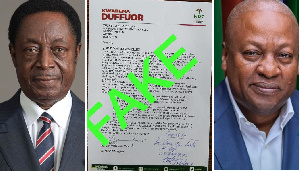 Dr. Kwabena Duffuor, the disclaimed letter and John Dramani Mahama