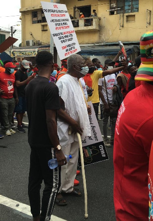 Mr Solomon Boadu at the #FixTheCountry protest