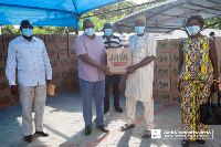 John Mahama donated food items to the Moslim community