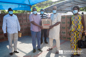 John Mahama donated food items to the Moslim community