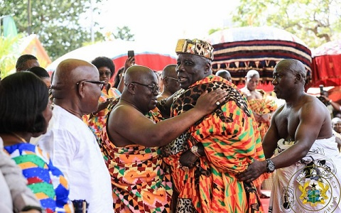 President Akufo-Addo and Okyehene Amoatia Ofori Panin II