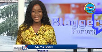 GhanaWeb’s Amma Broni presenting the E-Weekly Wrap