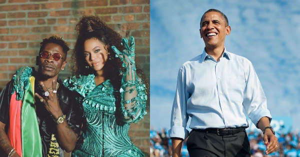 Dancehall artiste Shatta Wale, Beyonce and Former U S President Barack Obama