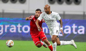 Black Stars captain, Andre Ayew in action