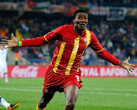 Black Stars striker , Asamoah Gyan