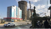 A view of a street in Mekele in the Tigray region of Ethiopia