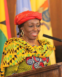 Flagbearer of the National Democratic Party (NDP), Nana Konadu Agyeman Rawlings