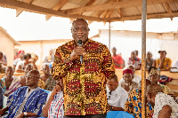 Alan Kyerematen speaking in the Oti Region