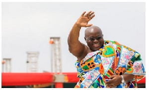 President Akufo-Addo was clothed in Royal Kente Cloth at his inauguration ceremony