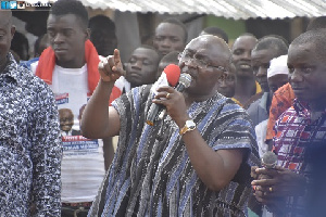 Dr. Mahamudu Bawumia addressing residents of the Upper East Region