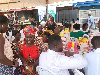 A section of the people at the health screening event