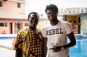 Thomas Partey with his Dad