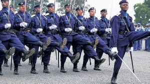 Police parade at Rwanda police training academy. FILE PHOTO | NMG