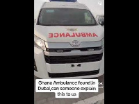 The photo of the Ambulance Service vehicle in Dubai