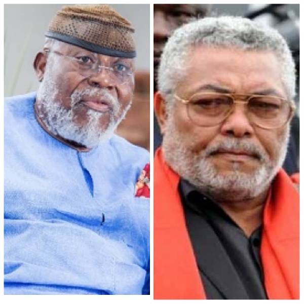 Dr. Nyaho-Tamakloe and Jerry John Rawlings