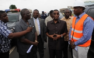 Mills Inspects Road Projects