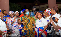 Member of Parliament for the Ablekuma West constituency, Ursula Owusu-Ekuful at  Bolgatanga