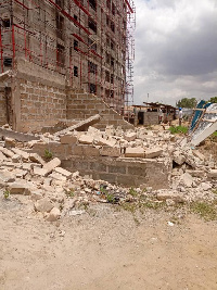 In all, proprties worth about two-million Ghana Cedis were destroyed during the demolition