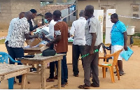 Some supporters of the National Democratic Congress (NDC) in Cape Coast