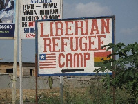 The refugee camp is located at Buduburam in the Central region