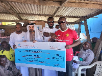 The donation was made to Skate Soccer Ghana